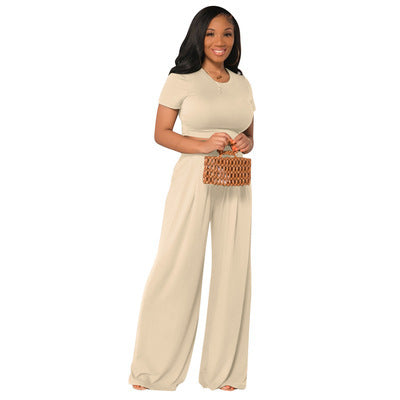 Kasual Wide Leg Two-piece Set