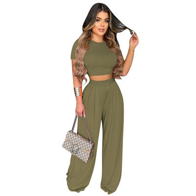 Kasual Wide Leg Two-piece Set