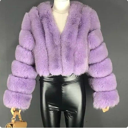Faux Fur Women's Coat