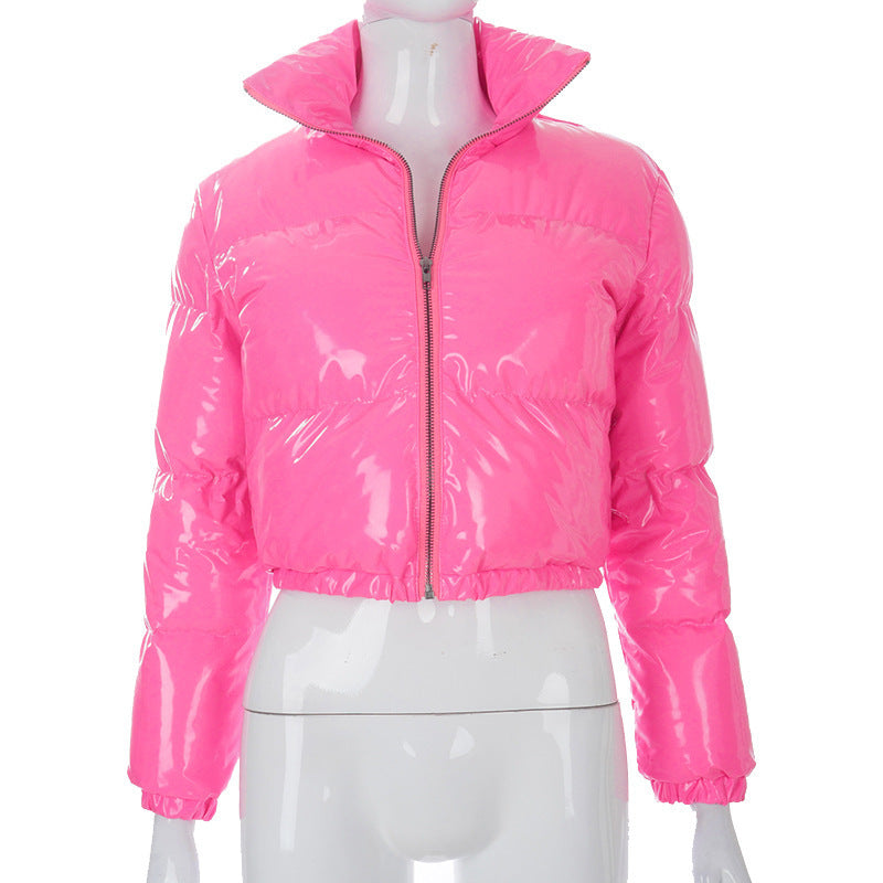 Mirror Leather Krop Jacket