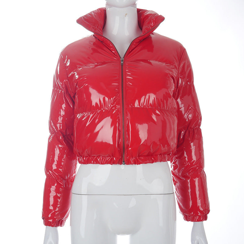 Mirror Leather Krop Jacket