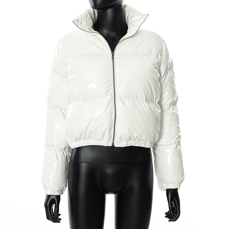 Mirror Leather Krop Jacket